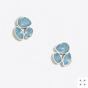 J. Crew crystal trio stud earrings